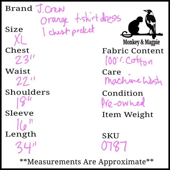J. Crew Factory Orange Mini Dress - Picture 8 of 8